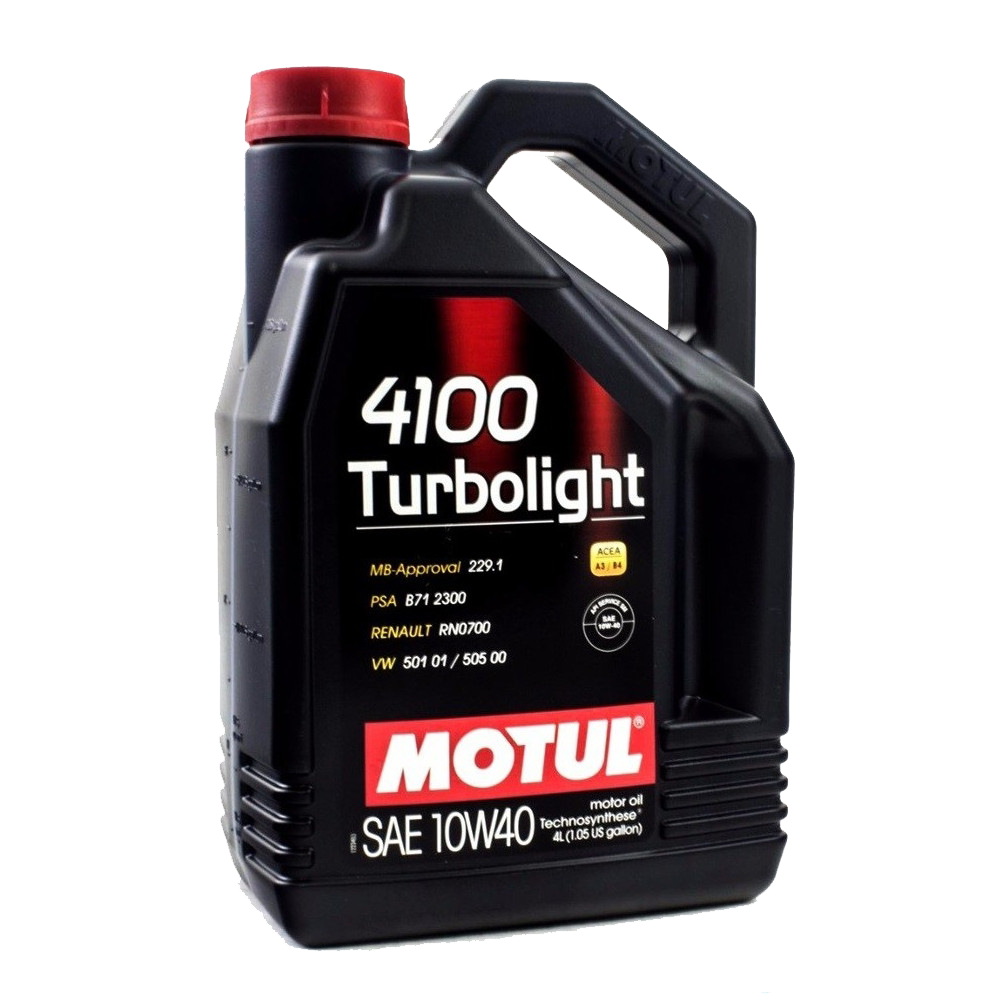 Моторное масло Motul 4100 TURBOLIGHT 10W-40, 4л